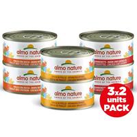 Almo Nature HFC Natural mit Thunfisch, Huhn und Käse Katzennassfutter 6 x 70 Gr Pro Verpackung