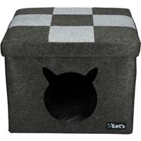 Let's Sleep Pet Cube Grijs 44 x 43 cm