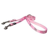 rogz Puppy Hondenriem Multi Purpose Reflecto Roze