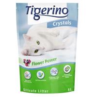 Tigerino Crystals Flower-Power Kattenbakvulling - Mega-Voordeelpakket: 6 x 5 l