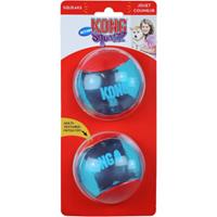 Kong Squeez Action hondenspeeltje groot - 2 stuks Per Set