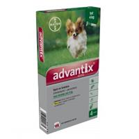 Advantix 40/200 voor honden tot 4 kg 6 pipetten OP is OP