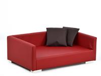 SILVIO DESIGN Hundesofa und Katzensofa Lucky Gr1 B/L/H: 70/40/20 cm rot