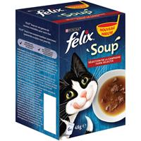felix Soup Farm Selectie Kattensoep 6 x 48 g