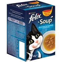 felix Soup Visselectie Kattensoep 6 x 48 g