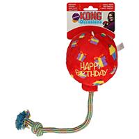KONG Occasions Birthday Balloon - Rot - Medium - Happy Birthday