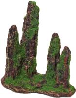 Gebr. de Boon - Polyresin ornament rotszuilen met mos 15 cm