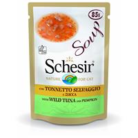 schesir Pouch Cat Soup - Kattenvoer - Tonijn Pompoen 85 g
