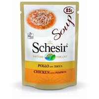 schesir Pouch Cat Soup - Kattenvoer - Kip Pompoen 85 g