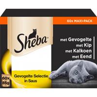 Sheba Selection in Sauce 60x85g Geflügel Variation