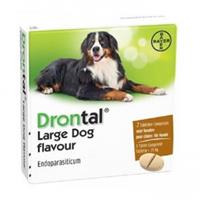 Drontal Large Dog Flavour ontwormingsmiddel 2 Tabletten