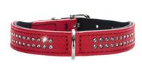 hunter Hondenhalsband Diamond Petit Rood