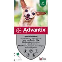Advantix 40/200 voor honden tot 4 kg 4 pipetten