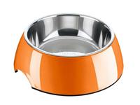 Futternapf Für Hunde Hunter Edelstahl Melamine Orange (18,5 X 18,5 X 9,5 Cm)