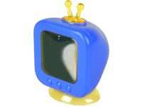 flamingo Knaagdierenspeelgoed Betrand Tv - Speelgoed - 9x7x13 cm Blauw Wit Geel