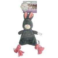 bunnypuppy Bunny Puppy Crunchy Rope - Hondenspeelgoed - 41x13x5 cm Grijs Roze