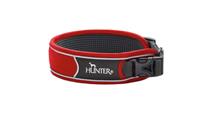 Hunter - Collar Divo - Hondenhalsband, rood/grijs