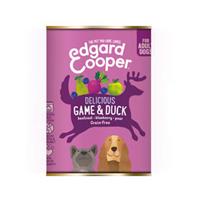 Edgard & Cooper Adult - Wild & Eend - 6 x 400 g blikken