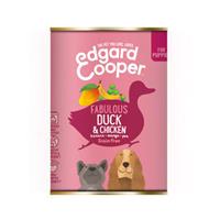 Edgard & Cooper Puppy - Eend & Kip - 6 x 400 g blikken