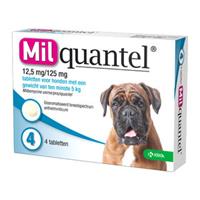 Milquantel Hond (12,5 mg) - 4 tabletten