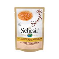 Schesir Katzensuppe - Rosa Lachs & Karotte - 20 x 85 g