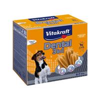 Vitakraft Dental 3in1 Multipack - Zahnpflege-Snack für Hunde von 5-10 kg - 4x 7 Sticks