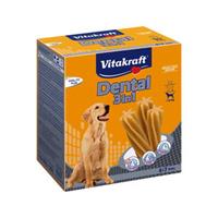 Vitakraft Dental 3in1 Multipack - Zahnpflege-Snack für Hunde ab 10 kg - 4x 7 Sticks