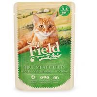 Sam's Field Sam's Field Cat Pouch True Meat Filets 85 g - Kattenvoer - Kip&Eend&Aardpeer