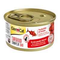GimCat Superfood ShinyCat Duo - Thunfischfilet & Tomate - 24 x 70 g
