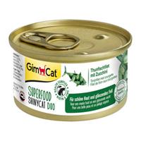 GimCat Superfood ShinyCat Duo - Thunfischfilet & Zucchini - 24 x 70 g