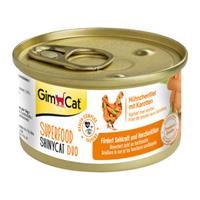 GimCat Superfood ShinyCat Duo - Hühnerfilet & Karotte - 24 x 70 g