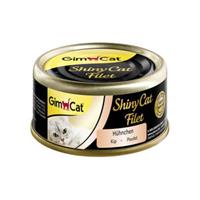 GimCat ShinyCat Filet - Kip - 24 x 70 gram