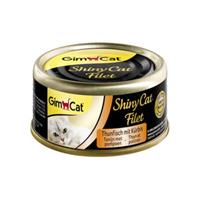 GimCat ShinyCat Filet - Thunfisch mit Kürbis - 24 x 70 g