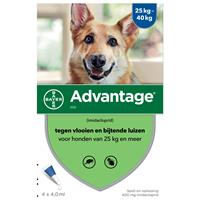 advantage Hond 4 pip - Anti vlooien en luizenmiddel - 4 ml 25-40 Kg