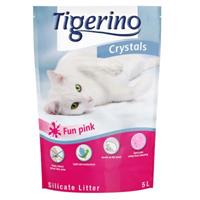 Tigerino Crystals Fun - Bont Kattenbakvulling - Voordeelpakket: Blauw 3 x 5 l