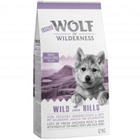 Wolf of Wilderness 2 + 1 gratis! 3 kg  droogvoer - Junior - Wild Hills - met Eend