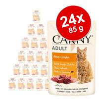 Animonda Carny Maaltijdzakjes Kattenvoer 24 x 85 g  - Rund + Parelhoen