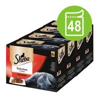 Sheba 48x85g Selection in Sauce - Fijne veelvoud  Kattenvoer