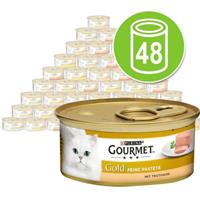 Gourmet 48 x 85 g  Mix 2: 4 soorten 12 x 85 g Mixpakket  Gold Mousse Kattenvoer