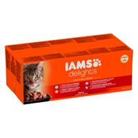 Iams Delights Land - Sea in Saus 48x85 gr