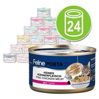 Porta 21 Feline  Voordeelpakket 24 x 90 g - Tonijn met Witvis (graanvrij)