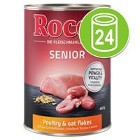 Rocco Voordeelpakket:  Senior 24 x 400 g - Gevogelte & Havervlokken