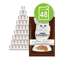 Gourmet 48 x 85 g  A la Carte Kattenvoer - Forel op Fijne Groenten