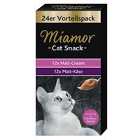 48x15g Cat Malt Cream & Mout-Kaas Multibox Miamor Kattensnacks