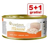Applaws 5 + 1 gratis!  6 x 70 g  Mousse - Kip