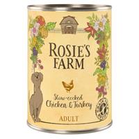 Rosie's Farm Adult Hondenvoer 6 x 400 g  - Wild & Fazant met zalm