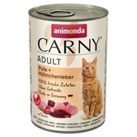 Animonda Carny Adult Kattenvoer 6 x 400 g - Rund, Kalkoen & Konijn