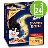 Felix Sensations Extra in Gelei Kattenvoer 24 x 85 g - Van het land (24 x 85 g)