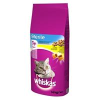 Whiskas 14kg 1+ Sterile Kip -  Kattenvoer