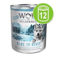 Wolf of Wilderness Voordeelpakket Little  12 x 800 g Hondenvoer - Wild Hills Junior - Eend & Kalf